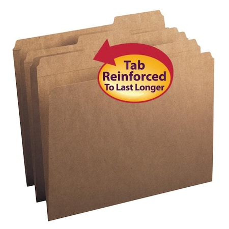 Smead Folder, File, Ltr, 17Pt, Kraft Pk SMD10830